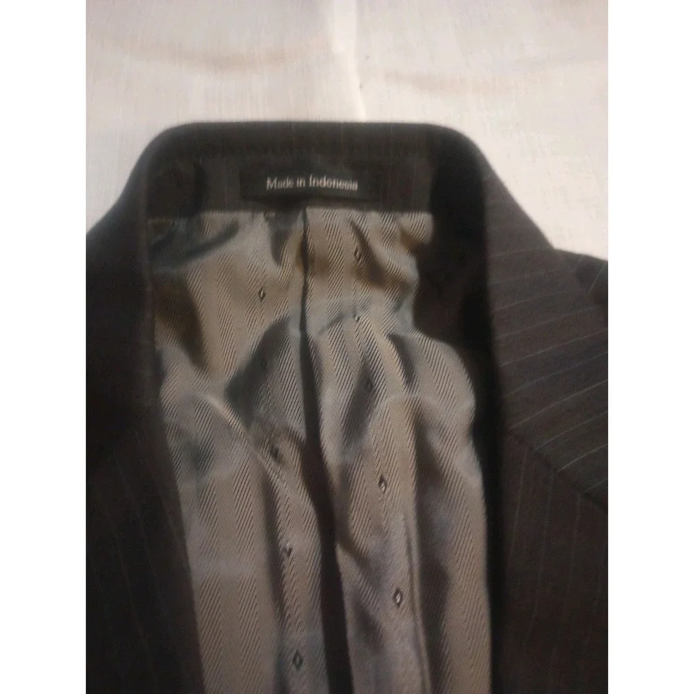 Joseph And Feiss Sport Coat Silver‎ Lining Pinstripe 37 Reg 2 Button Wool